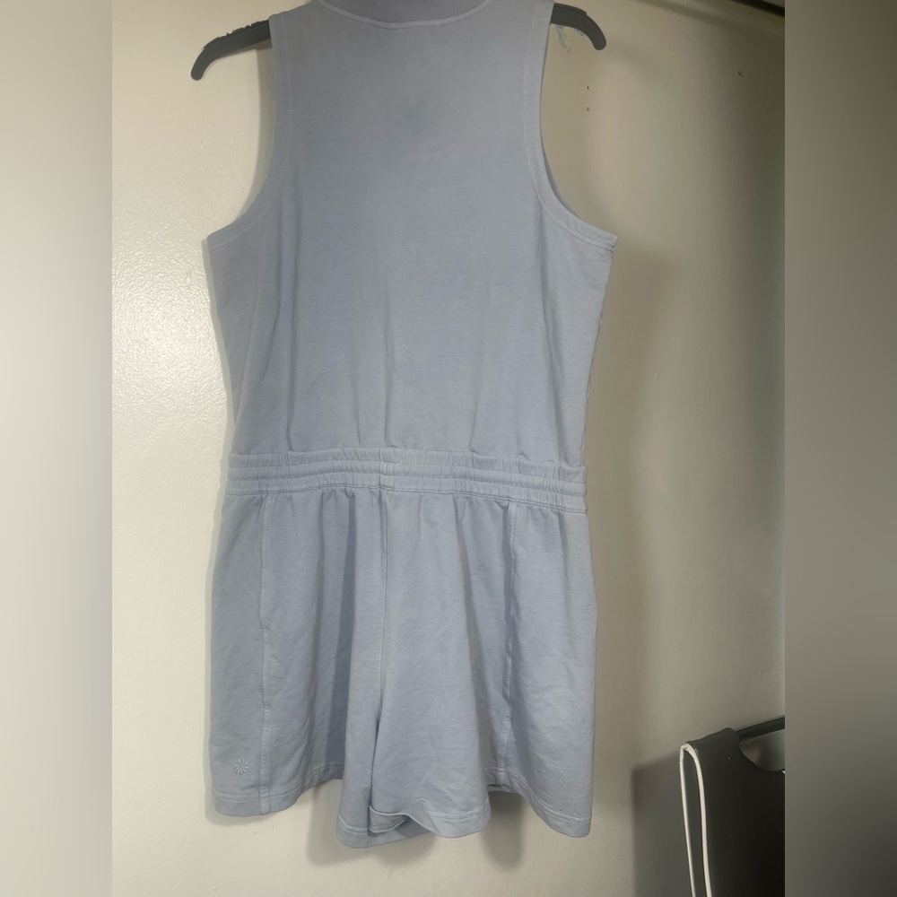 Athleta L Retroterry Romper Storm Cloud Garment Dye Grey891762002 XL/TG - Picture 5 of 7